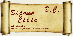 Dijana Cilić vizit kartica